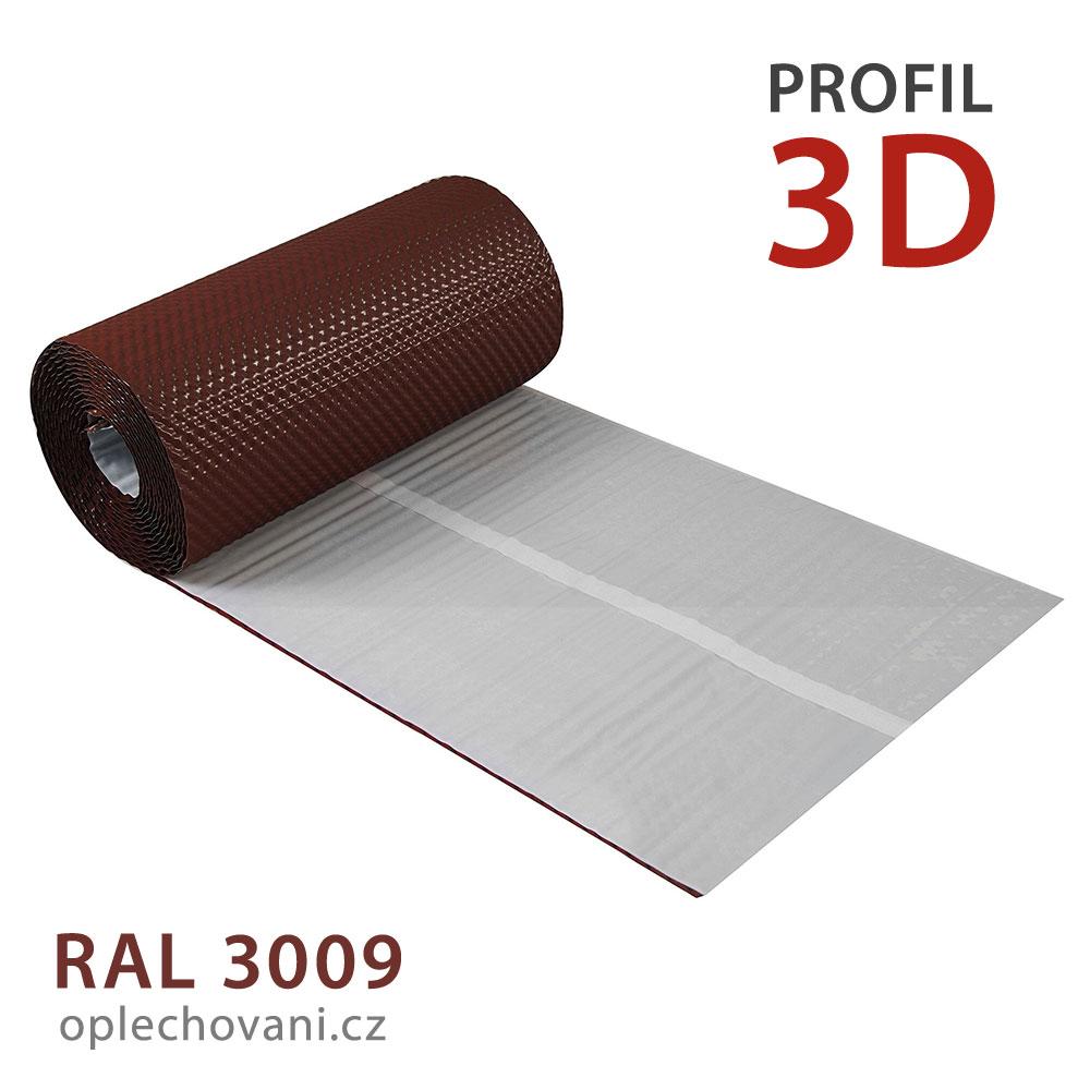 Těsnicí hliníkový pás 3D - červenohnědý RAL 3009 (8012)