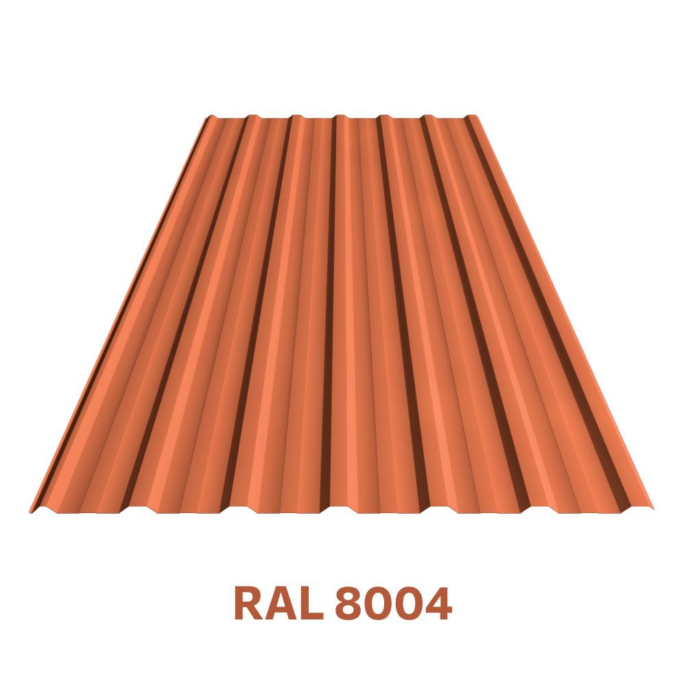 Trapézový plech ST18/1120 - cihlově červený RAL 8004