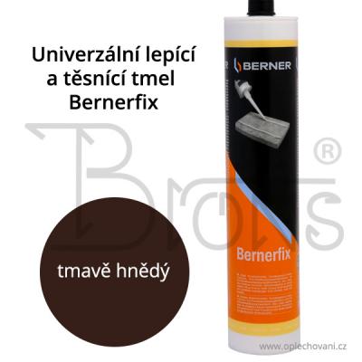 Univerzální lepicí a těsnící tmel Bernerfix tmavě hnědý