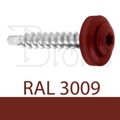 Klempířský šroub 4,8 x 35 červenohnědý RAL 3009