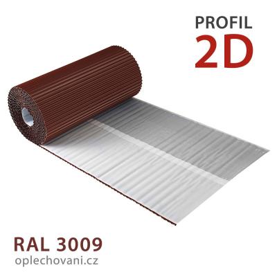 Těsnicí hliníkový pás 2D - červenohnědý RAL 3009 (8012)