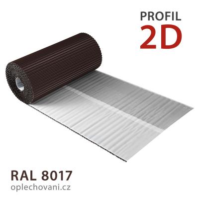 Těsnicí hliníkový pás 2D - hnědý RAL 8017