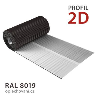 Těsnicí hliníkový pás 2D - tmavě hnědý RAL 8019