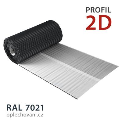 Těsnicí hliníkový pás 2D - tmavě šedý RAL 7016 (7021)