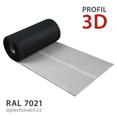 Těsnicí hliníkový pás 3D - tmavě šedý RAL 7016 (7021)