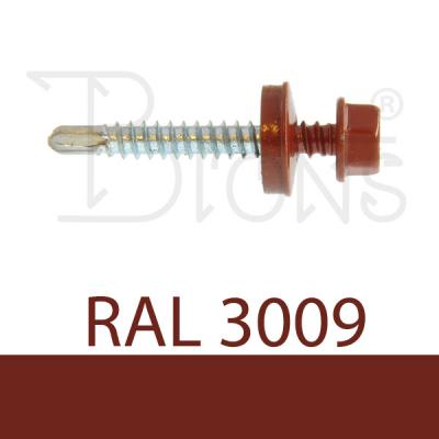 Samovrtný šroub TEX 4,8 x 35 červenohnědý RAL 3009