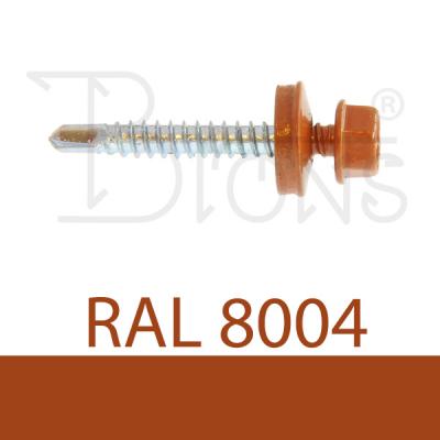 Samovrtný šroub TEX 4,8 x 35 cihlově červený RAL 8004