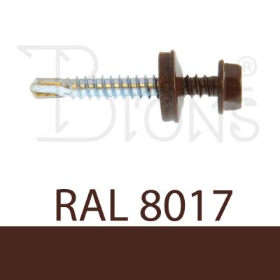 Samovrtný šroub TEX 4,8 x 35 hnědý RAL 8017